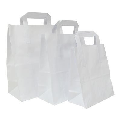 White Kraft Paper SOS Bags